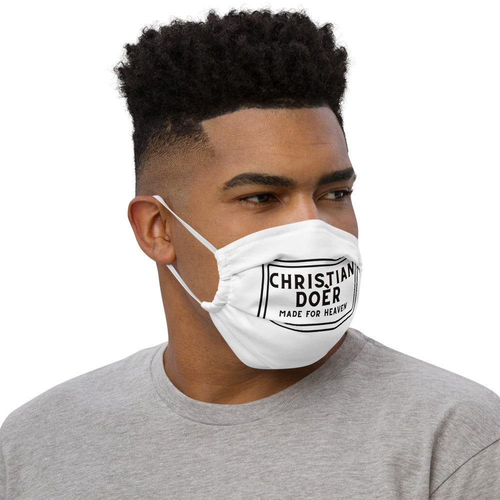 Christian Doer Made For Heaven Premium face mask