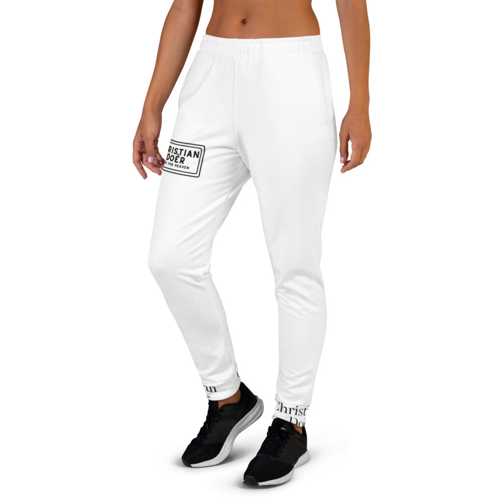 Christian Doer Heaven Label - Women's Joggers White
