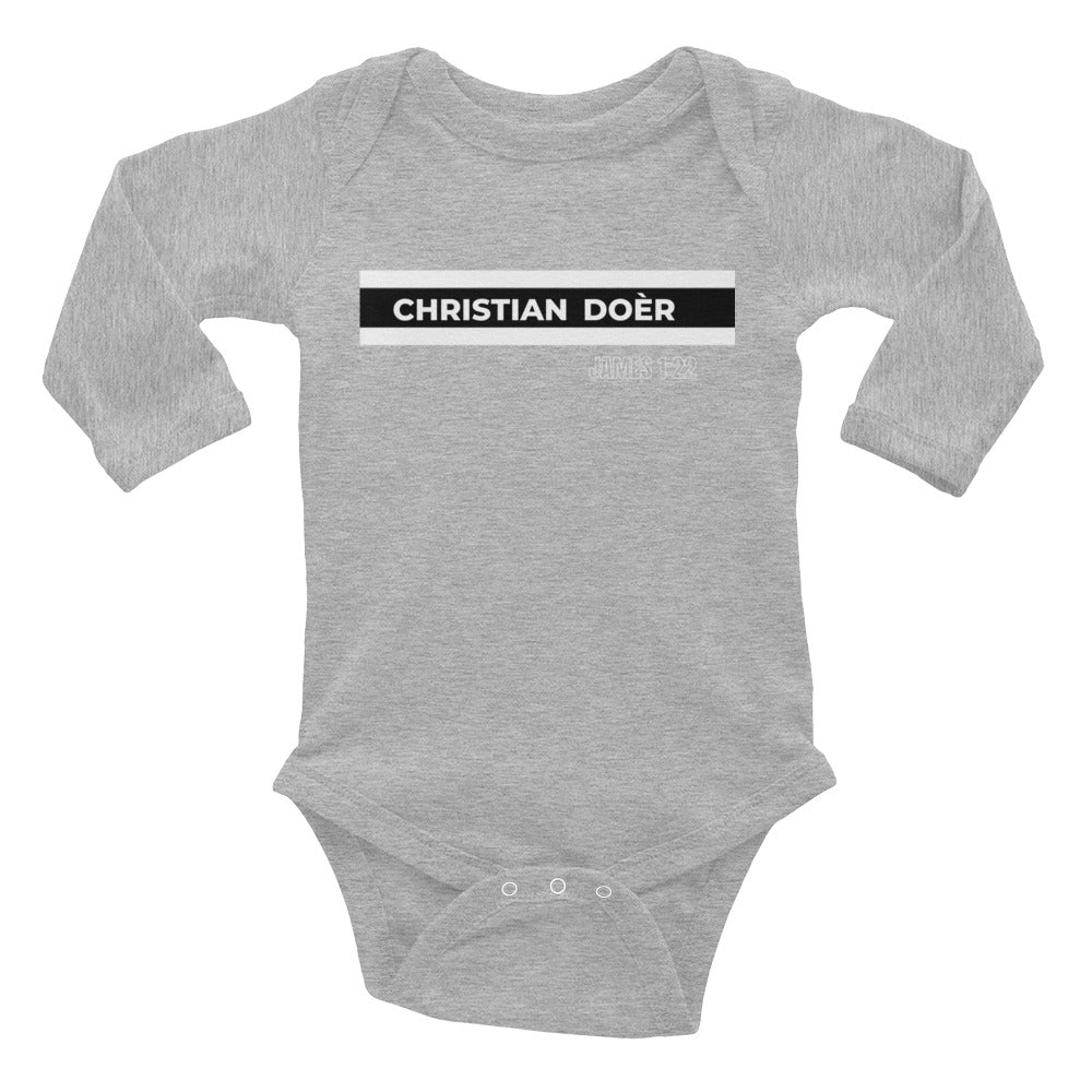 Christian Doèr Designer Infant Long Sleeve Bodysuit