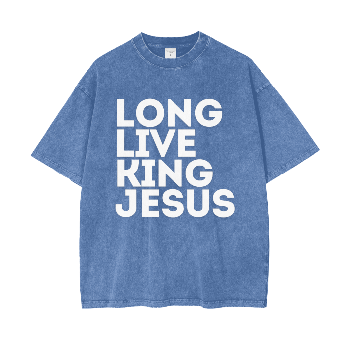 #LLKJ Acid Wash Oversize T-Shirt - 250 GSM