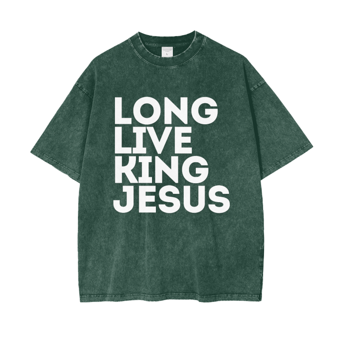 #LLKJ Acid Wash Oversize T-Shirt - 250 GSM