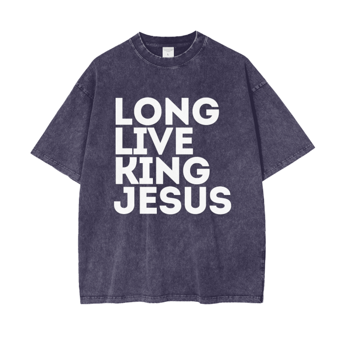 #LLKJ Acid Wash Oversize T-Shirt - 250 GSM