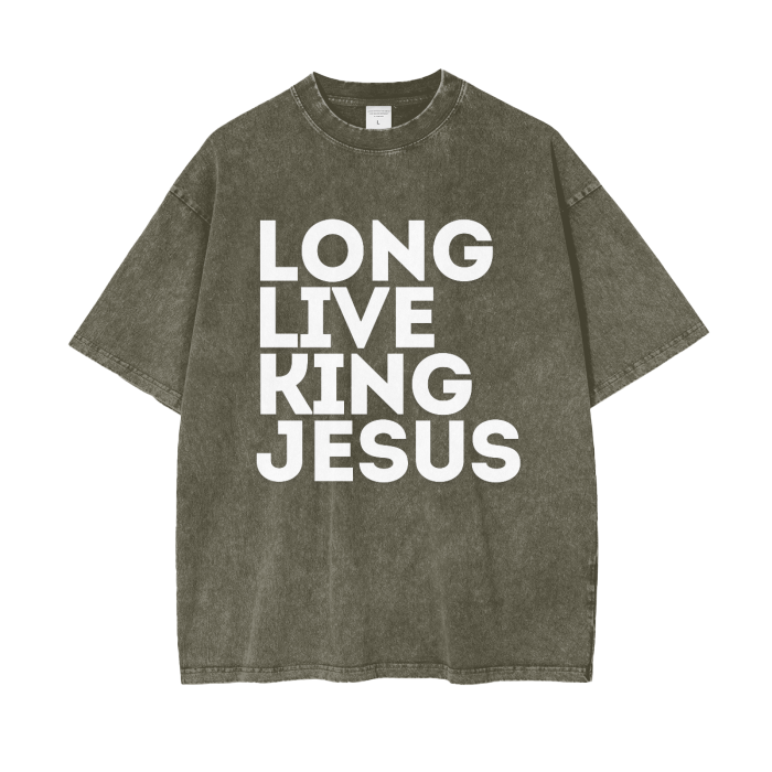 #LLKJ Acid Wash Oversize T-Shirt - 250 GSM