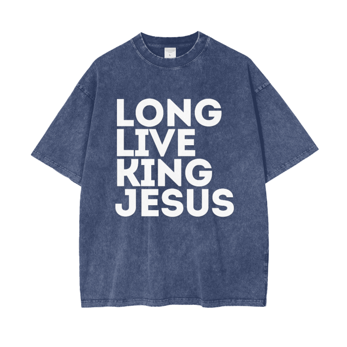 #LLKJ Acid Wash Oversize T-Shirt - 250 GSM