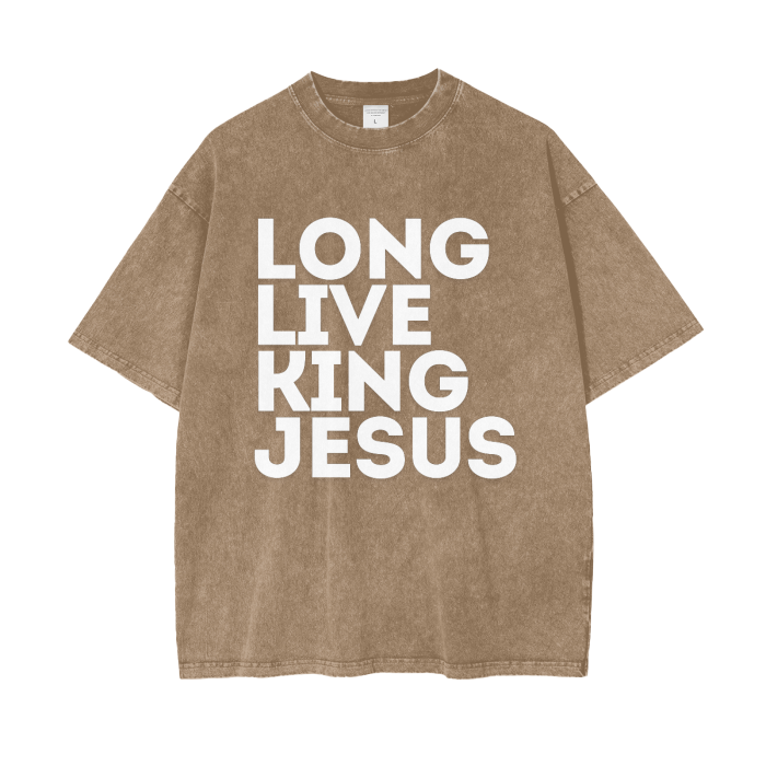 #LLKJ Acid Wash Oversize T-Shirt - 250 GSM