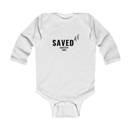 Christian Doèr ®  SAVED AND FORGIVEN Infant Long Sleeve Bodysuit