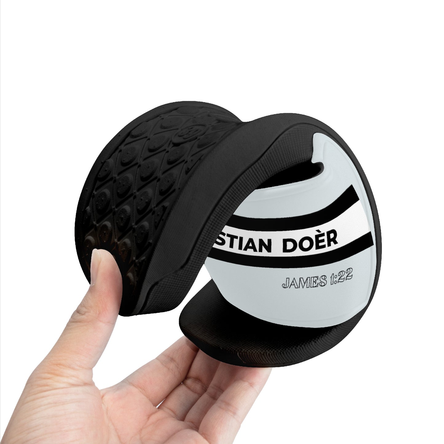 Christian Doer Designer Slide Sandals - Black
