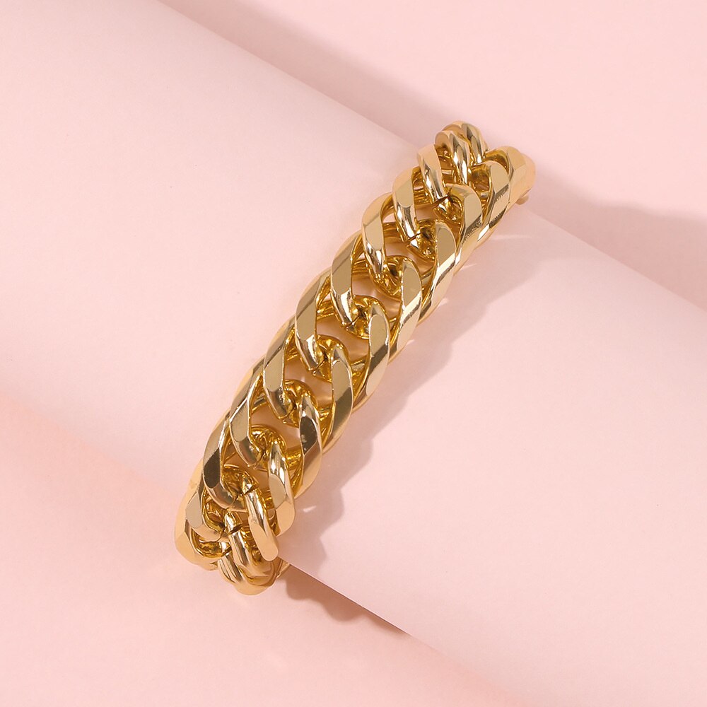 Gold Color Chain Adjustable Ring Rhinestone Vintage Geometric