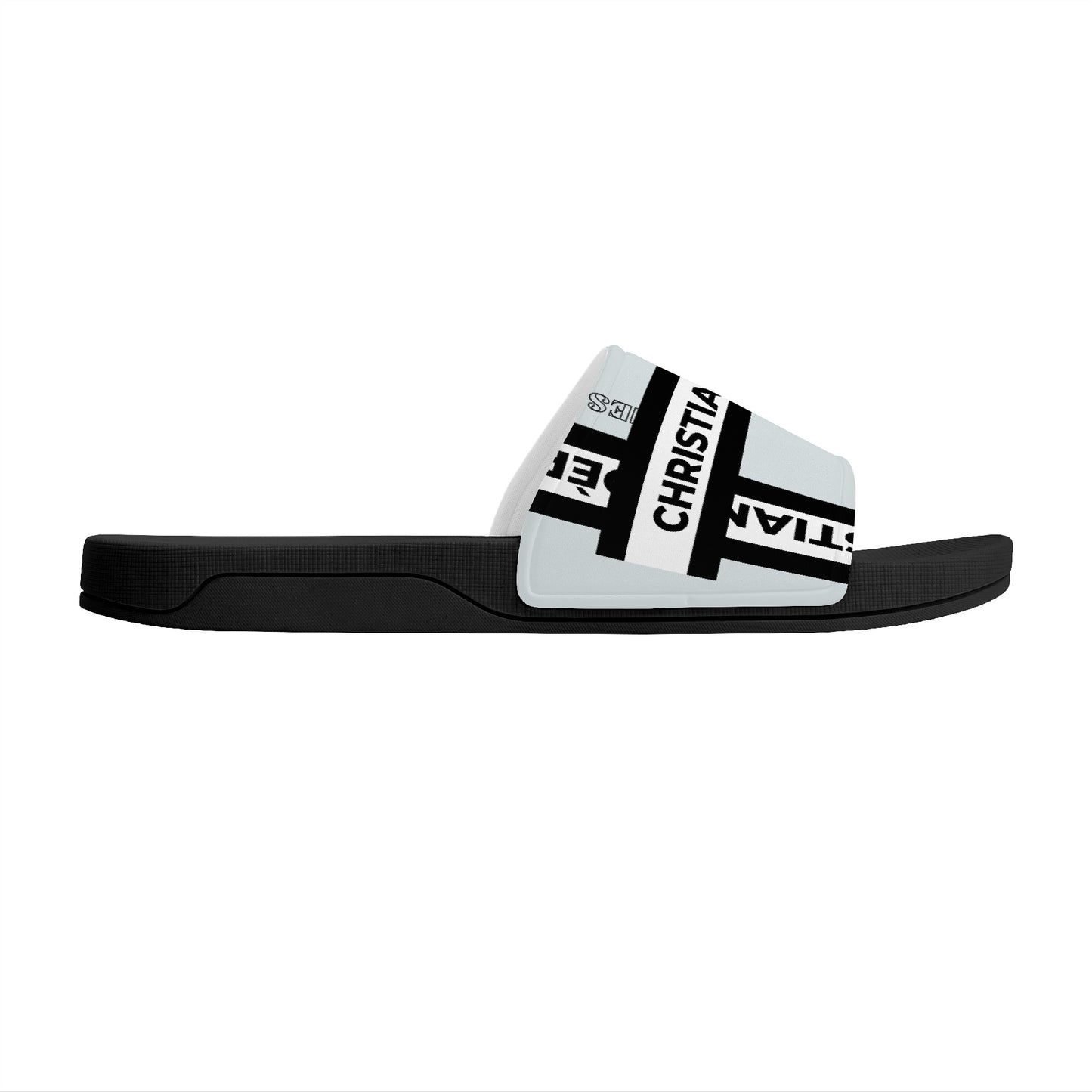Christian Doer Designer Slide Sandals - Black