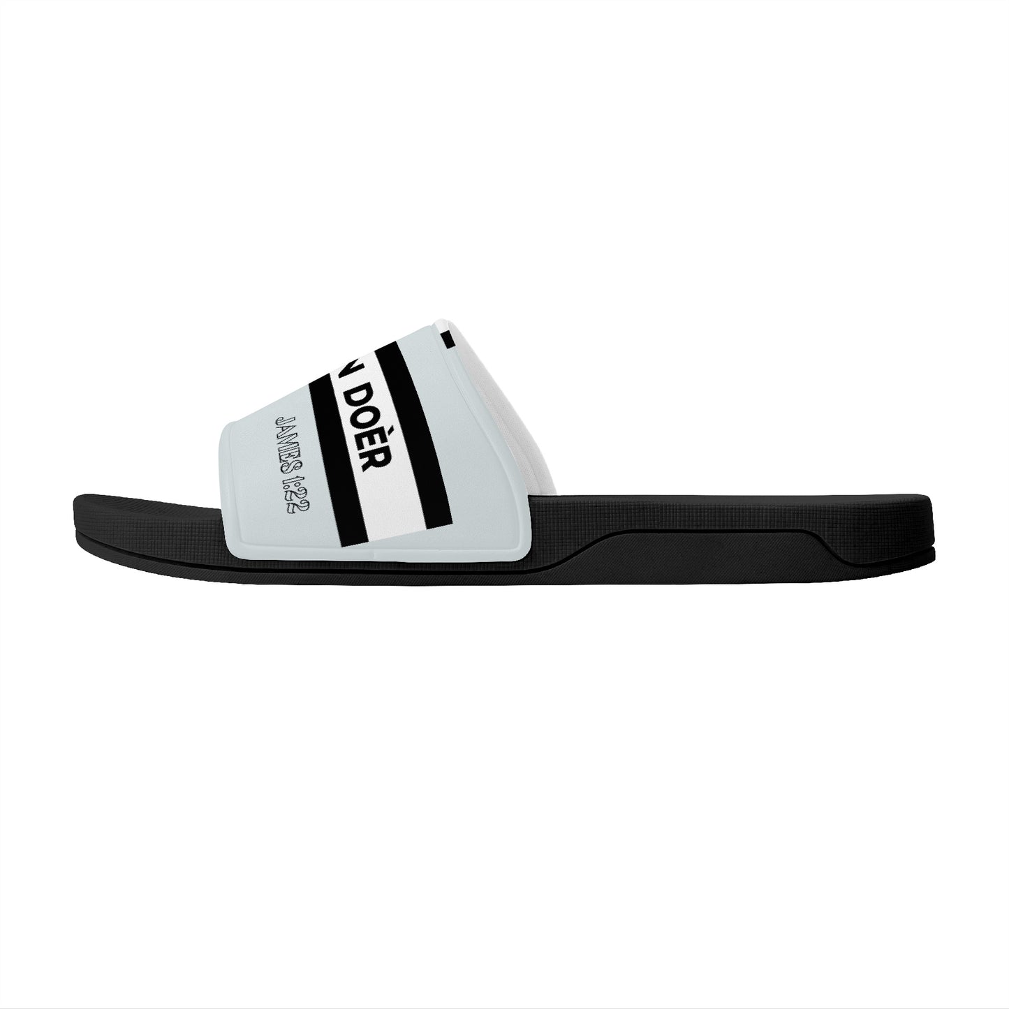 Christian Doer Designer Slide Sandals - Black
