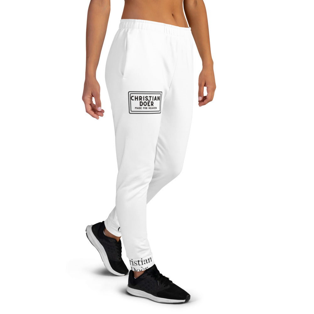 Christian Doer Heaven Label - Women's Joggers White