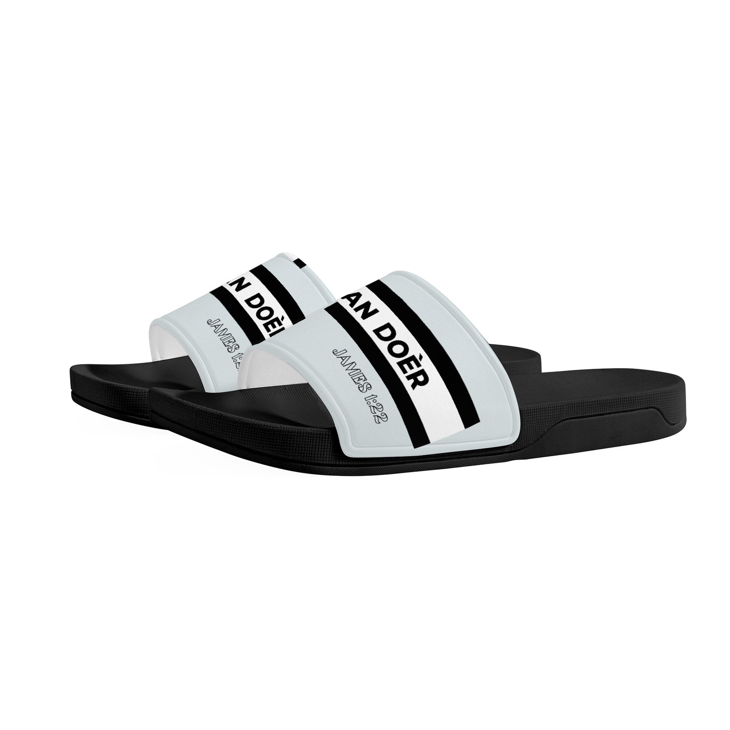 Christian Doer Designer Slide Sandals - Black