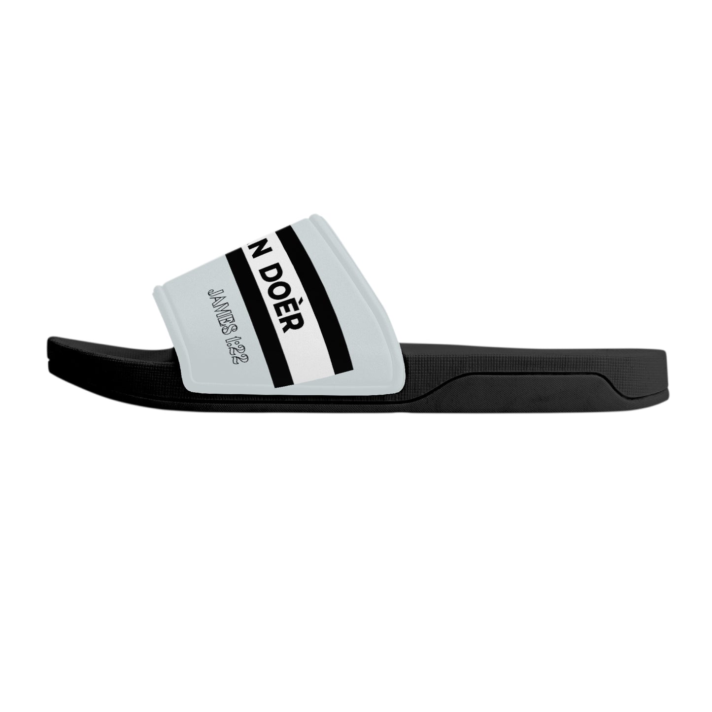 Christian Doer Designer Slide Sandals - Black