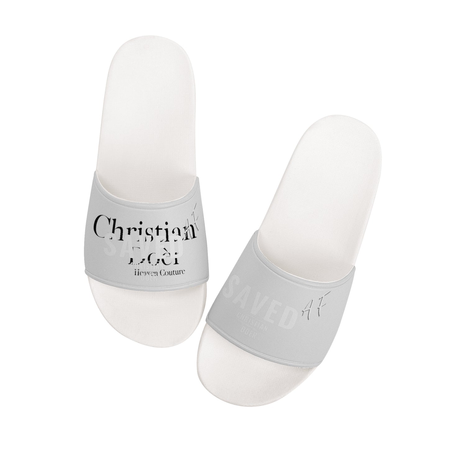 Christian Doer Saved and Forgiven Slide Sandals