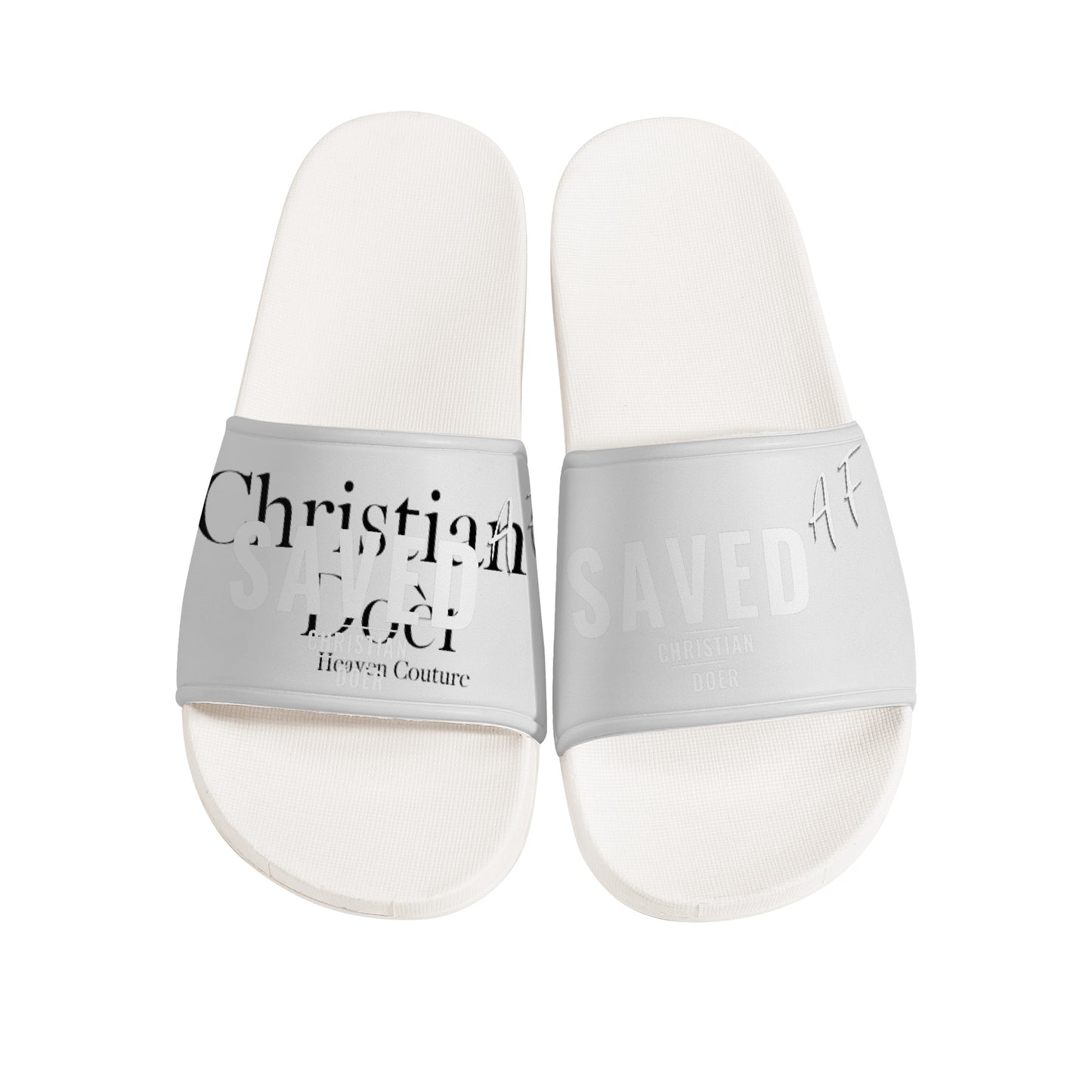 Christian Doer Saved and Forgiven Slide Sandals
